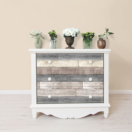 NuWallpaper Reclaimed Wood Plank Natural Peel & Stick Wallpaper